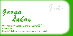 gergo lakos business card